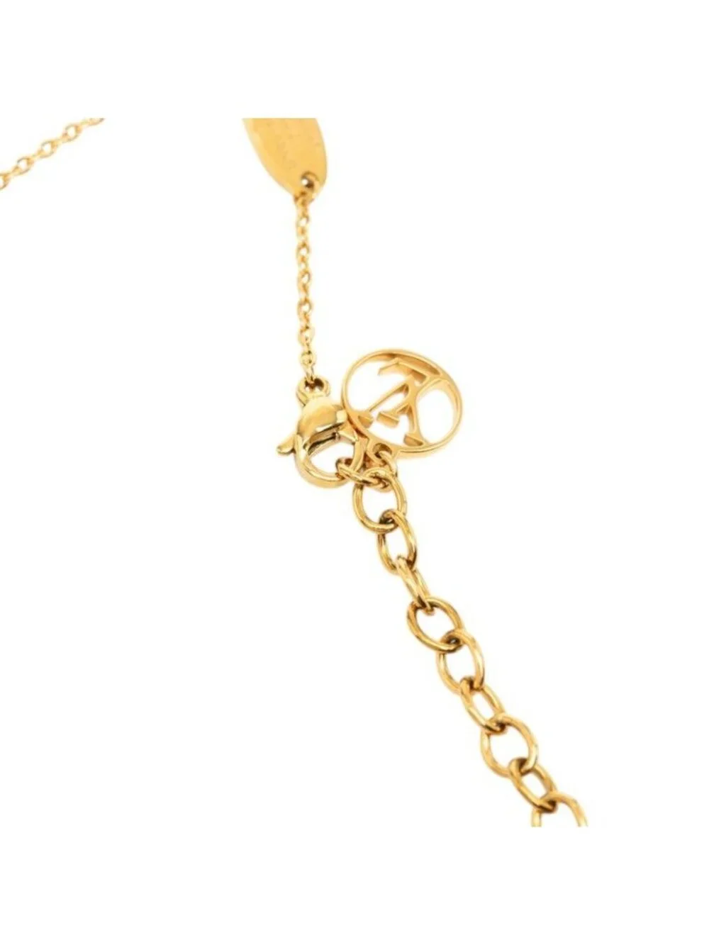 Louis Vuitton Necklace Nanogram Gold Silver Plated Metal